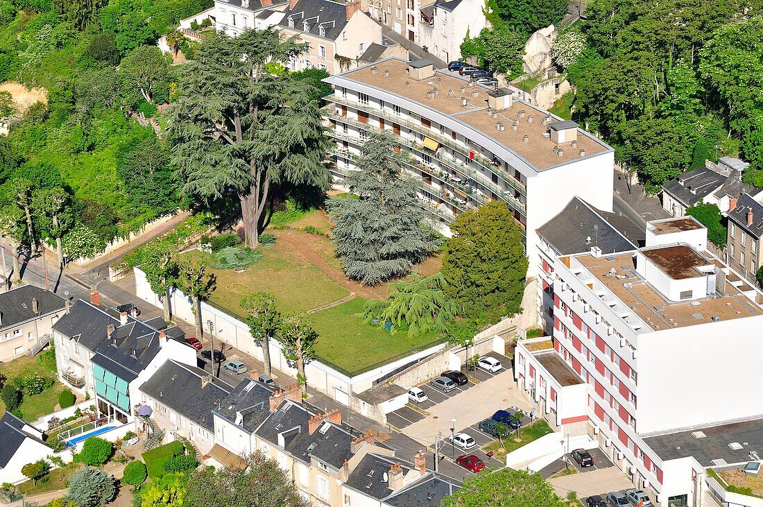 France, Loir et Cher, Blois, residential building (aerial view)