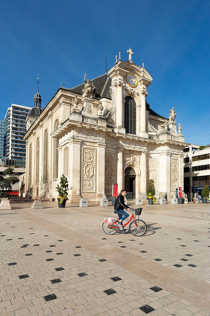 France, Meurthe et Moselle, Nancy, Saint Sebastien square, 16th century Saint Sebastien church by architect Jean Nicolas Jennesson