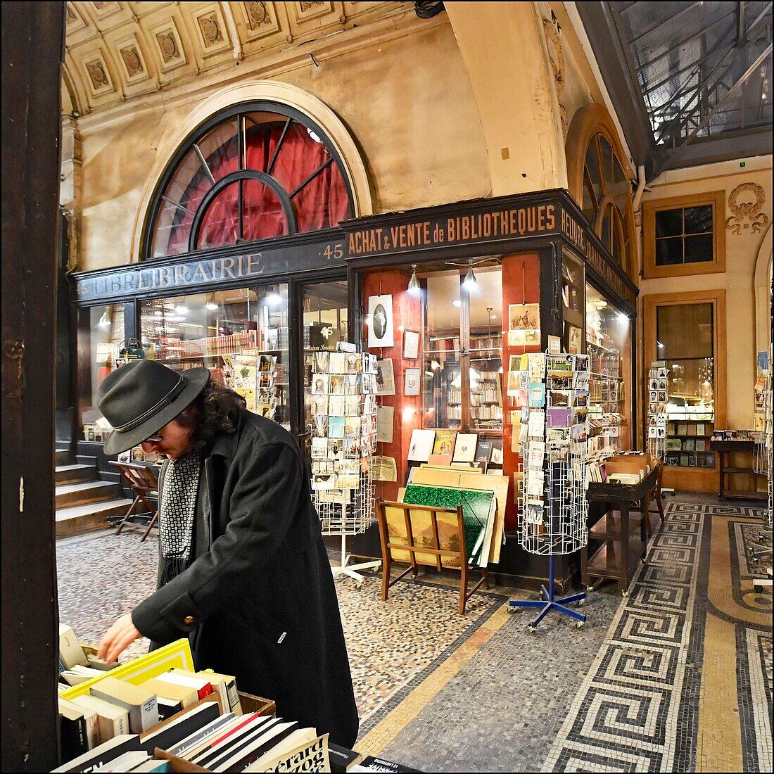 Frankreich, Paris, Galerie Vivienne, die Buchhandlung Librairie Ancienne von Francois Jousseaume