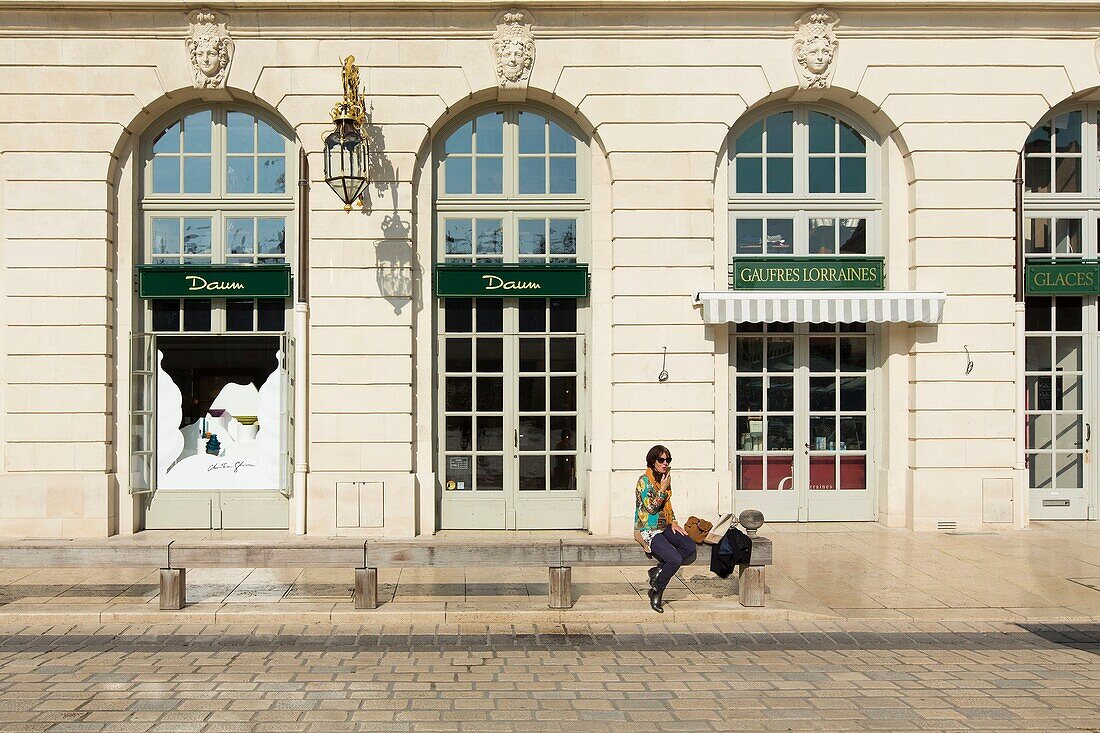 France, Meurthe et Moselle, Nancy, Stanislas square (former royal square) built by Stanislas Leszczynski, king of Poland and last duke of Lorraine in the 18th century, listed as World Heritage by UNESCO