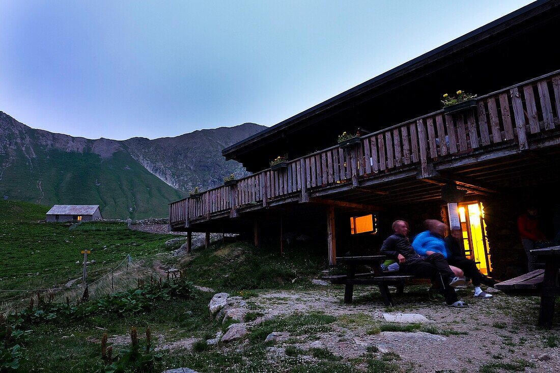 Frankreich, Isere, Venosc, Berghütte von Muzelle