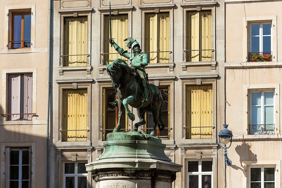 France, Meurthe et Moselle, Nancy, equidian statue of Rene the Second Duke of Lorraine