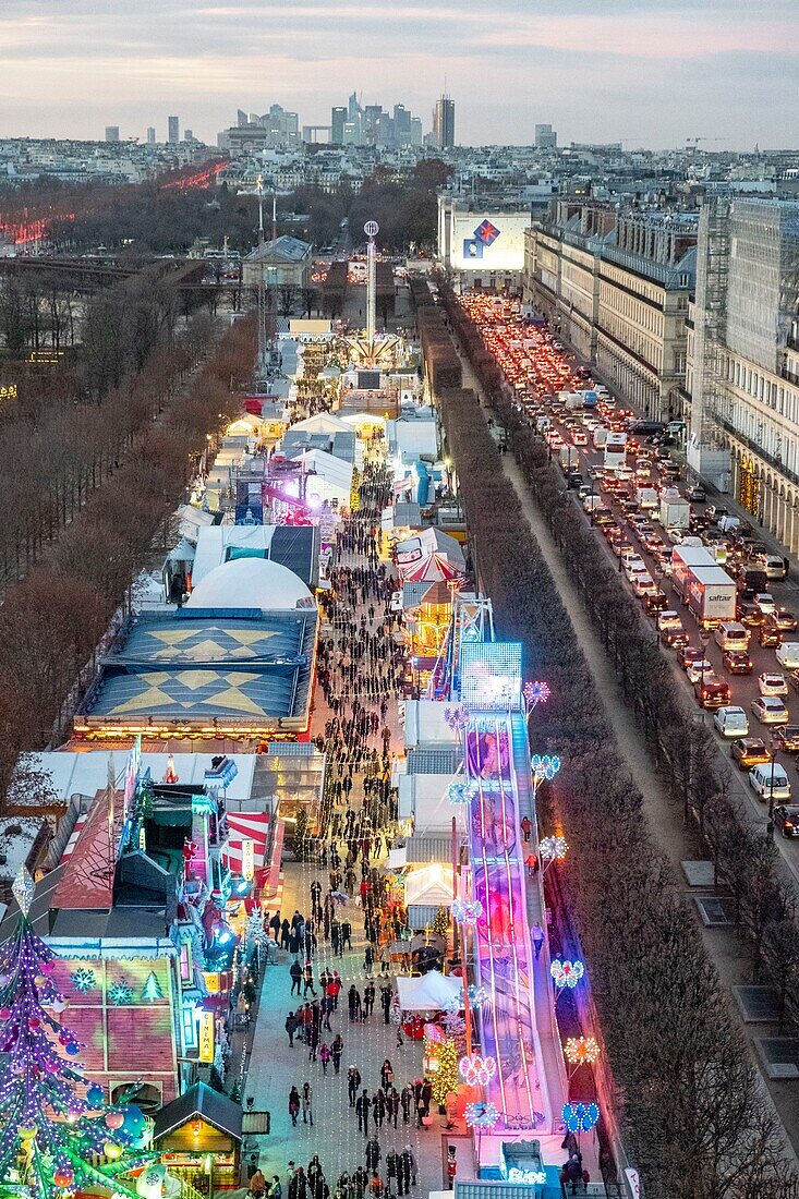 France, Paris, Tuileries Garden, the Christmas market