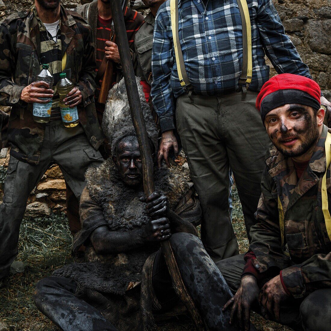 Frankreich, Pyrenees Orientales, Prats-de-Mollo, Lebensszene während des Bärenfestes beim Karneval