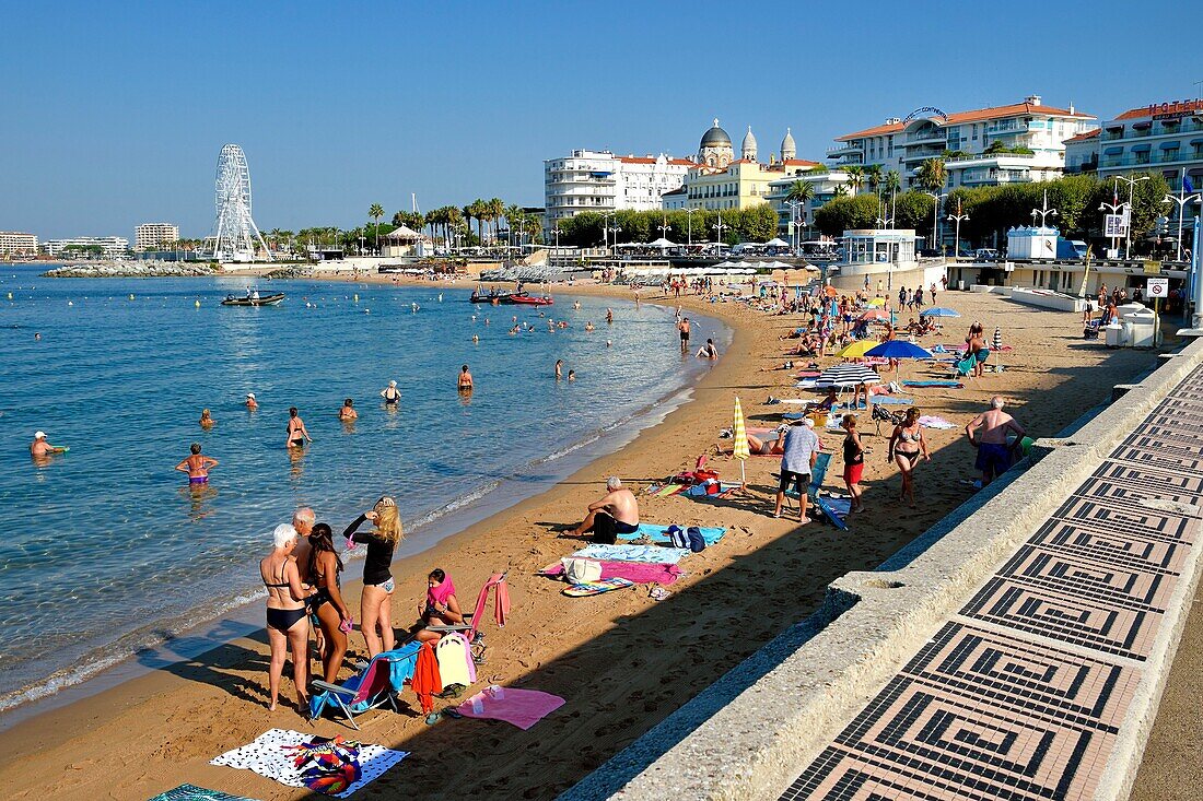 France, Var, Saint Raphael, Promenade Jean De Lattre de Tassigny, Veillat beach