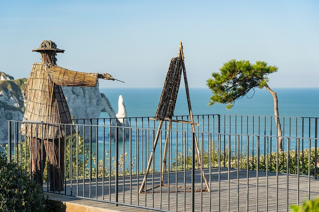 France, Seine Maritime, Etretat, Etretat garden