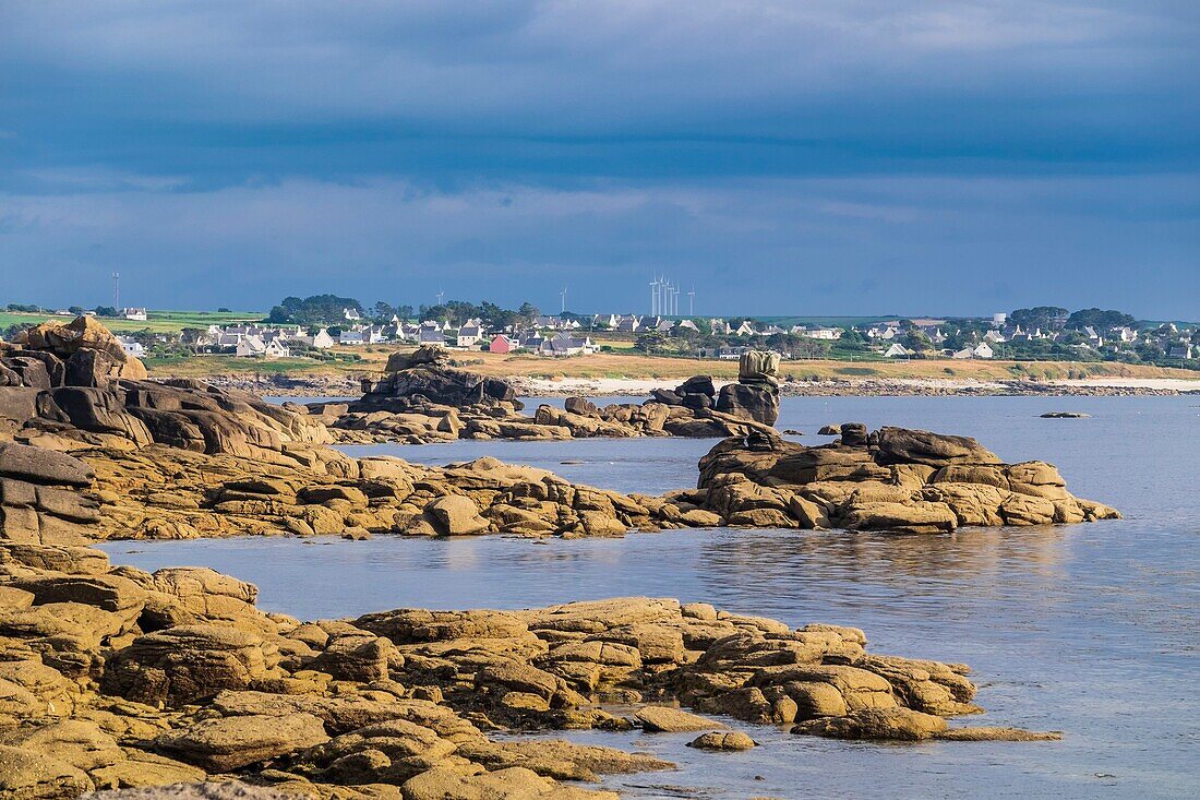 Frankreich, Finistere, Iroise Meer, Porspoder, Umgebung der Insel Melon