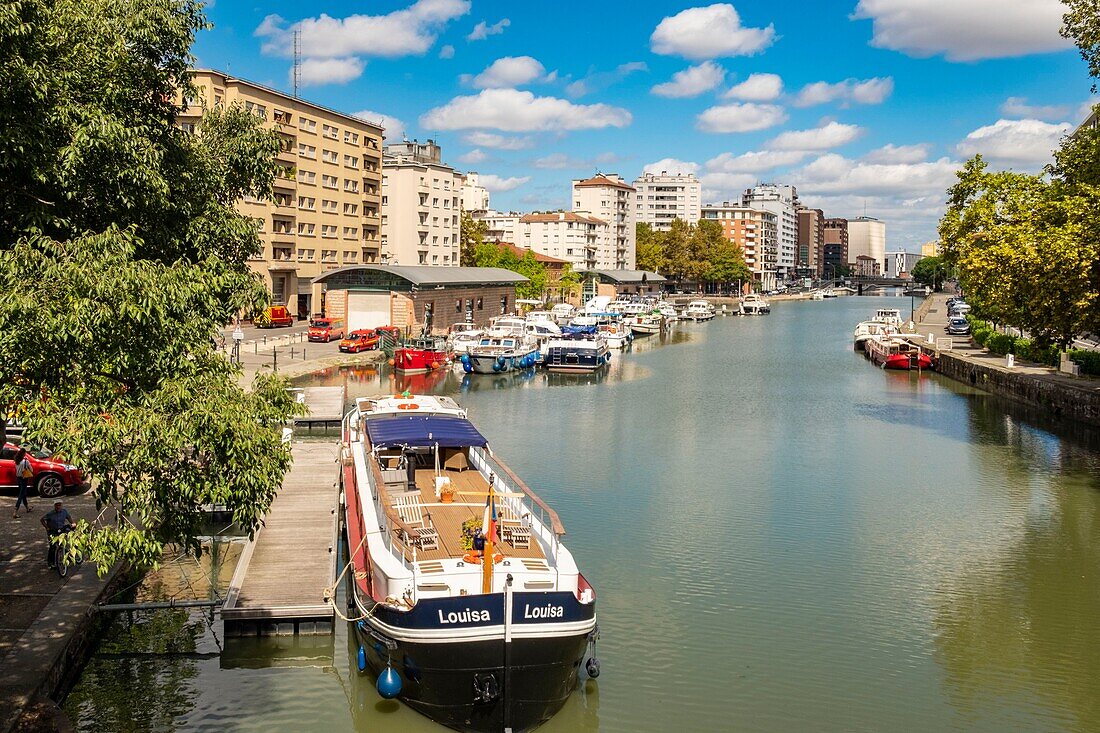 Frankreich, Haute Garonne, Toulouse, Port Saint Sauveur, Canal du Midi, Weltkulturerbe der UNESCO