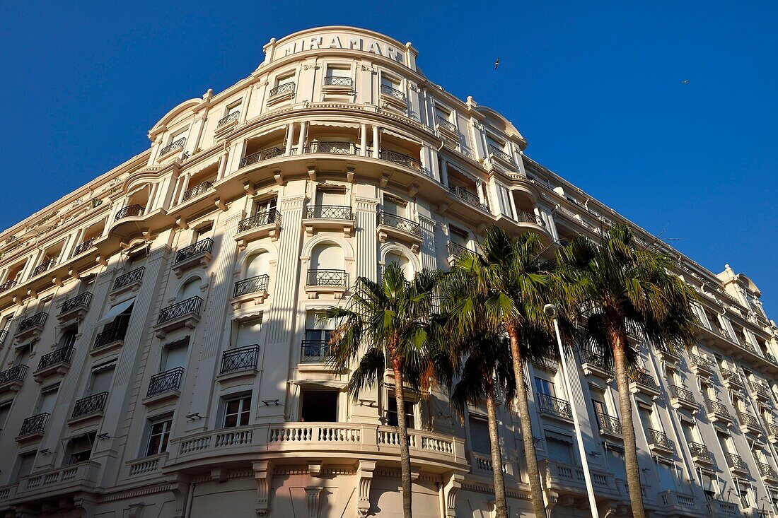 France, Alpes Maritimes, Cannes, facade of the former Miramar palace