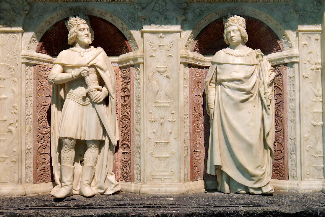 Frankreich, Loire Atlantique, Nantes, Kathedrale St. Pierre St. Paul, Grabmal von Marguerite de Foix und Herzog der Bretagne Franz II, dem letzten Herzog der unabhängigen Bretagne im 15.