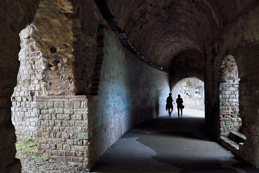 Frankreich, Var, Frejus, Forum Julii, Amphitheater und Arena aus dem 1. Jahrhundert, Galerie des Erdgeschosses