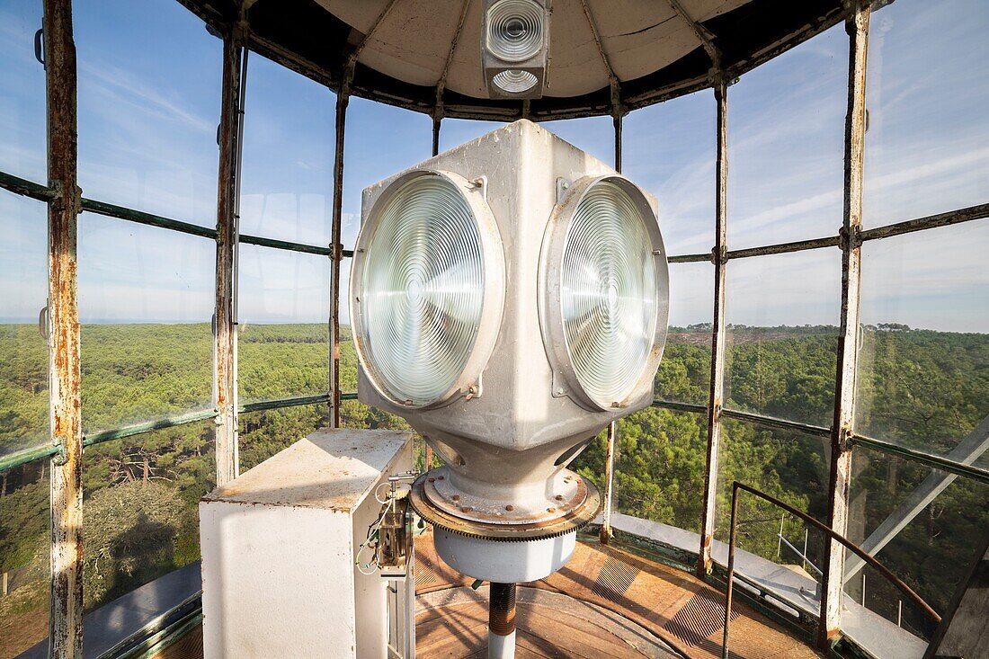 France, Gironde, Hourtin forest, Hourtin, The Hourtin lighthouse, listed as historical monument