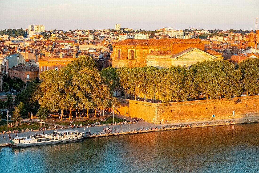 Frankreich, Haute Garonne, Toulouse, die Ufer der Garonne, Place de la Daurade