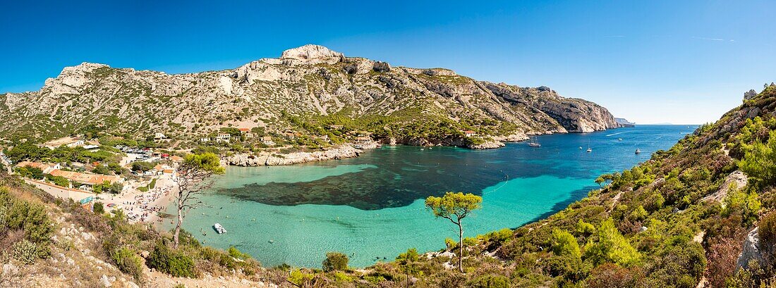 France, Bouches du Rhone, Marseille, Calanque of Sormiou, Calanques National Park