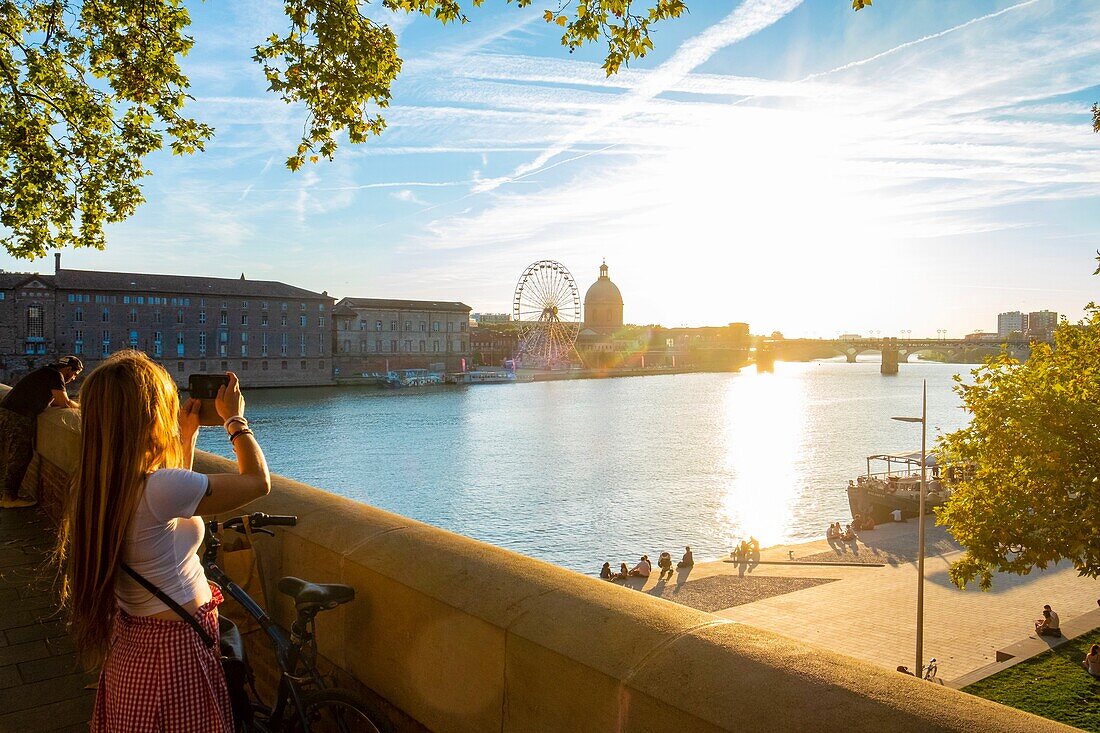 Frankreich, Haute Garonne, Toulouse, die Ufer der Garonne, die der Daurade