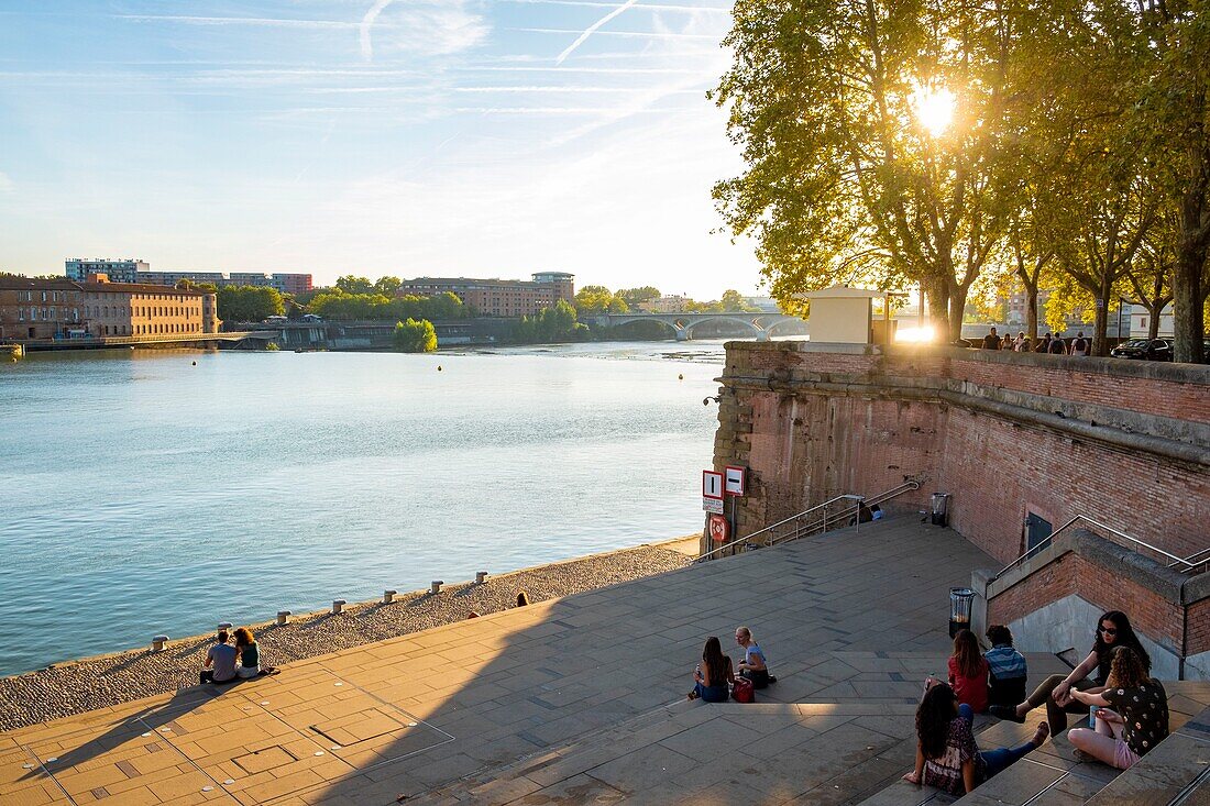 Frankreich, Haute Garonne, Toulouse, die Ufer der Garonne