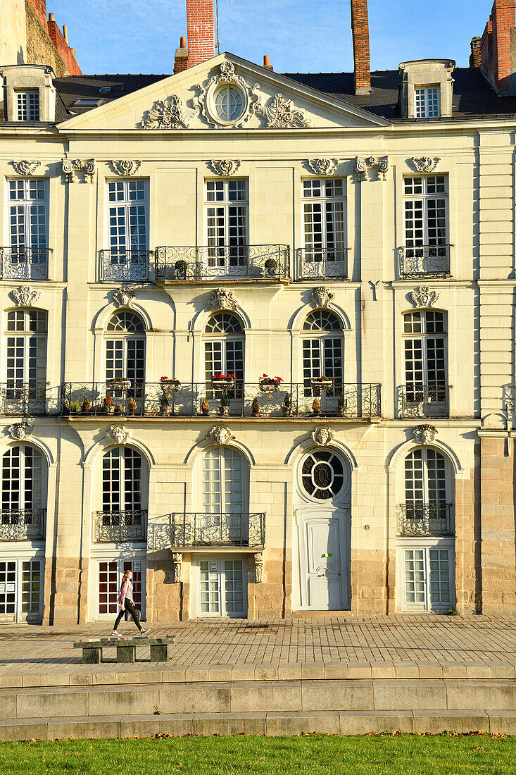 France, Loire Atlantique, Nantes, ship owners houses in Quai Turenne on the former Ile Feydeau