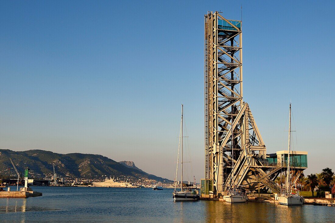 France, Var, La Seyne sur Mer, Naval Park, the bascule bridge or drawbridge