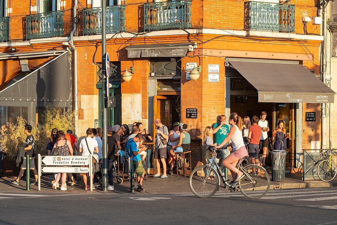 Frankreich, Haute Garonne, Toulouse, Kaffee Fil à la Une