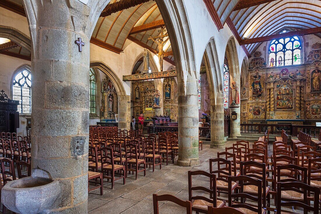 Frankreich, Finistere, Gemeinde Lampaul Guimiliau in der Nähe, Kirche Notre Dame