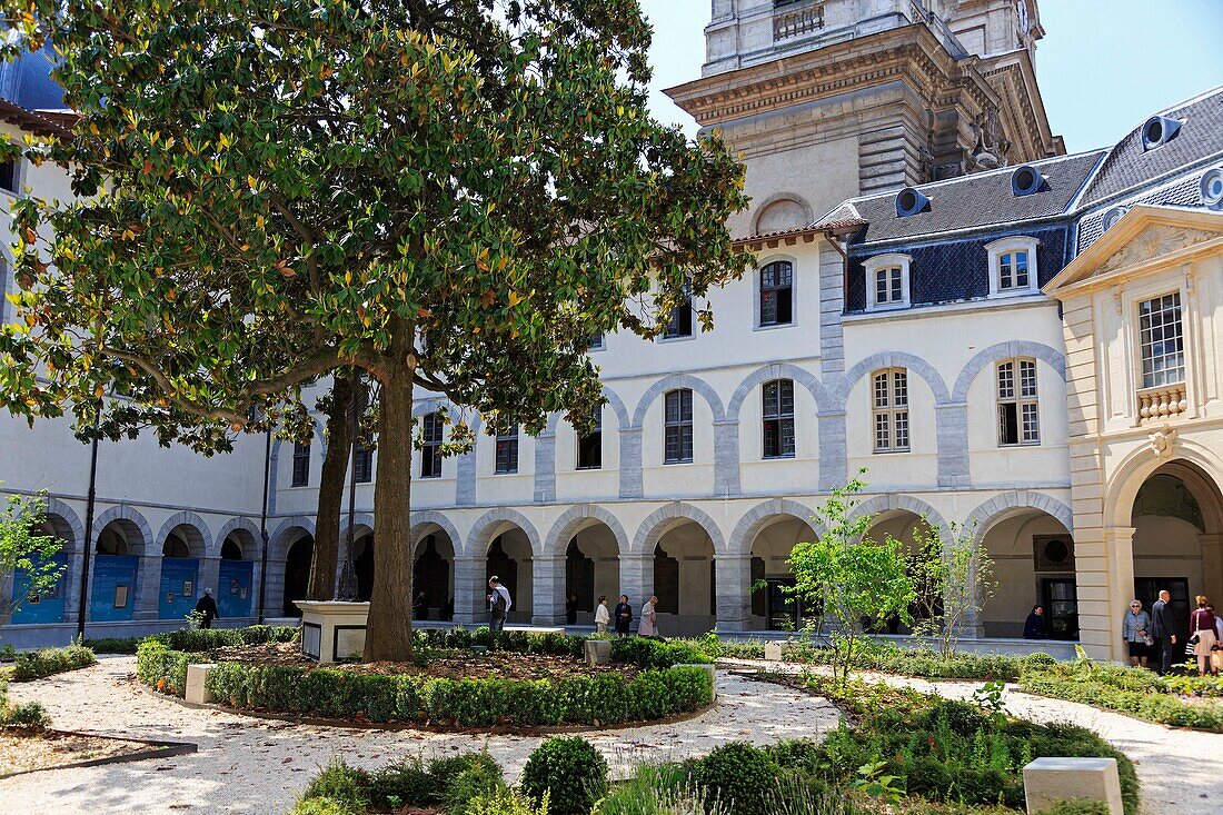 Frankreich, Rhone, Lyon, 2. Bezirk, historische Stätte, die von der UNESCO zum Weltkulturerbe erklärt wurde, Quai Jules Courmont an der Rhone, Grand Hotel Dieu