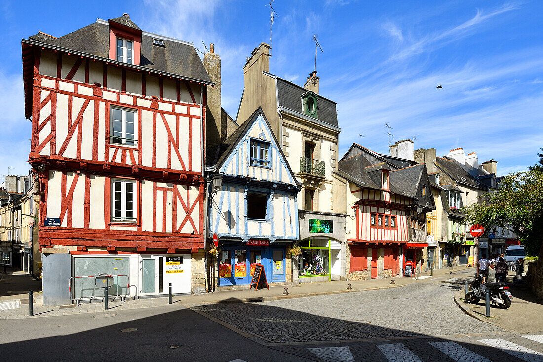 France, Morbihan, Gulf of Morbihan, Vannes, rue de La Fontaine