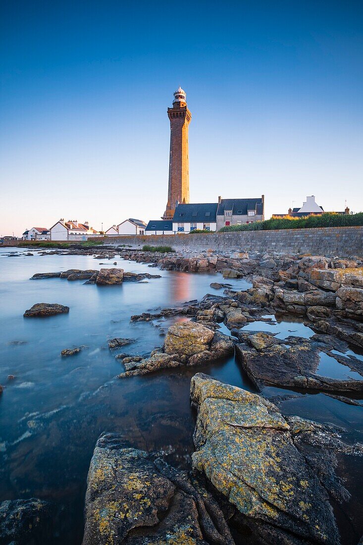 France, Finistere, Penmarc'h, Pointe de Penmarc'h, Eckmuhl lighthouse