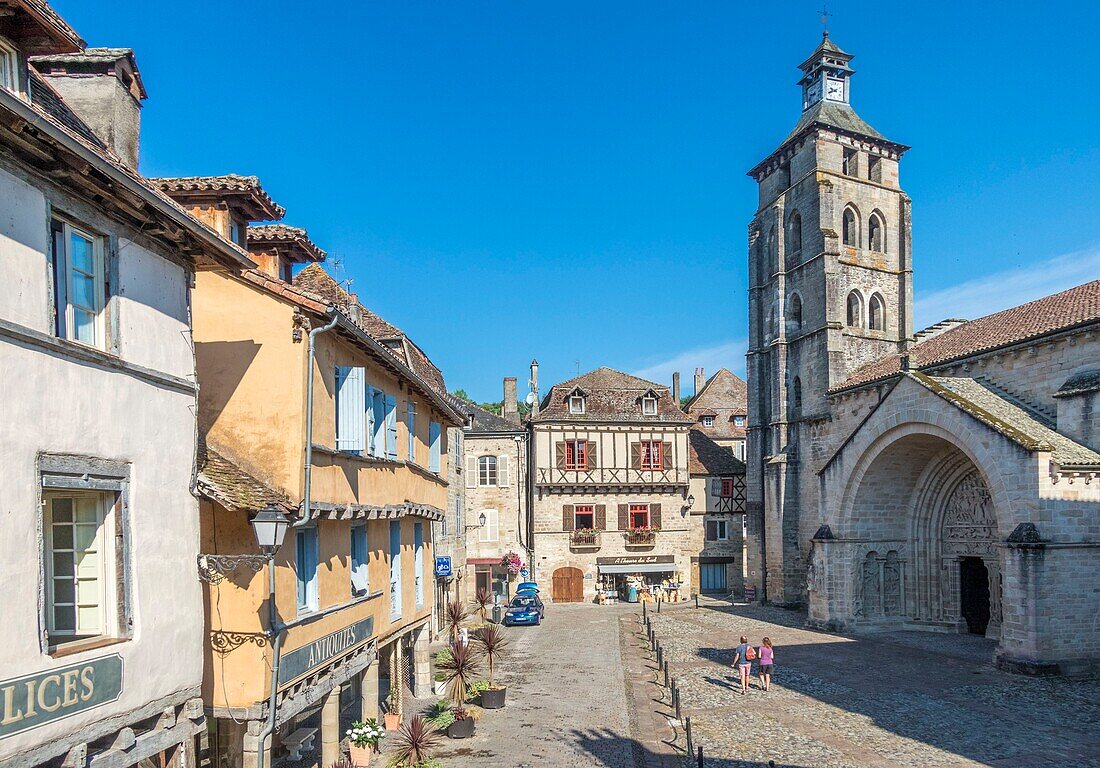 France, Correze, Dordogne valley, Beaulieu sur Dordogne, Saint Pierre collegiate church
