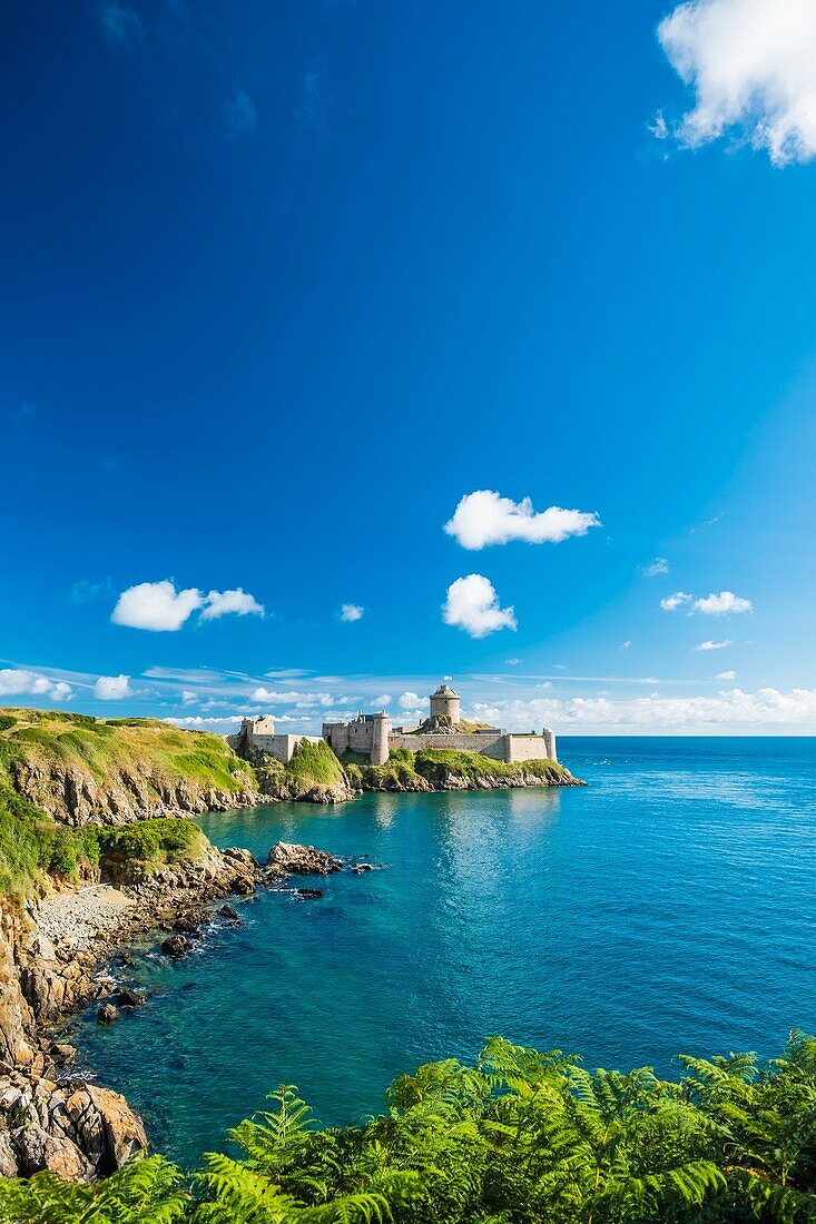 France, Cotes d'Armor, Plevenon, Fort la Latte or Roche Goyon castle, is a 14th century fortress at the Pointe de la Latte, close to Frehel Cape