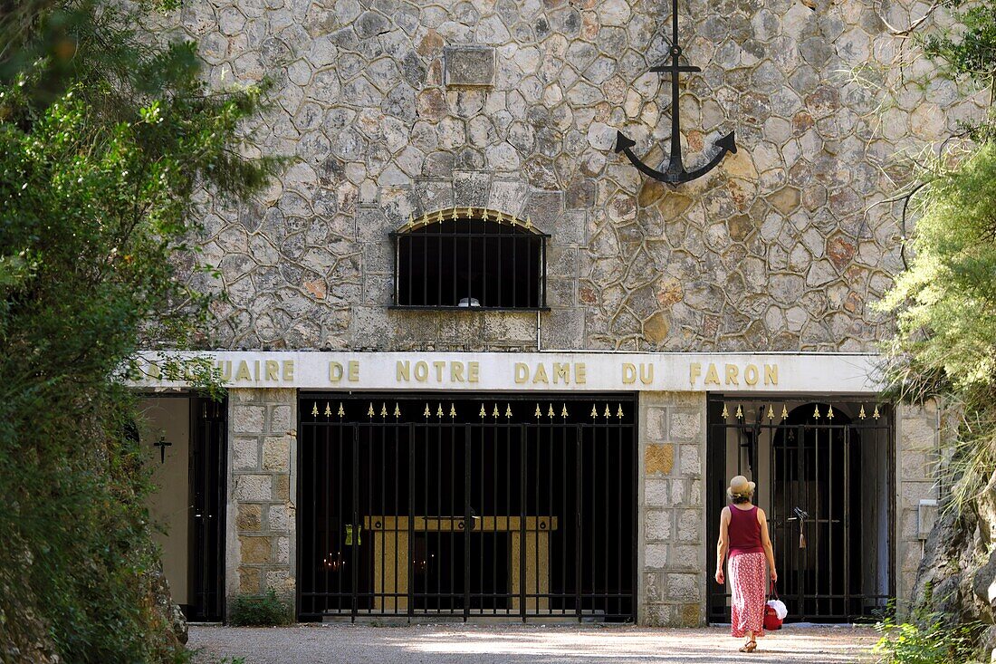 France, Var, Toulon, Mont Faron, D-Day and Liberation Memorial in Provence, Sanctuary Notre Dame du Faron converted into an old powder magazin