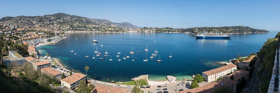 France, Alpes Maritimes, Villefranche sur Mer, the port in the bay of Villefranche sur Mer