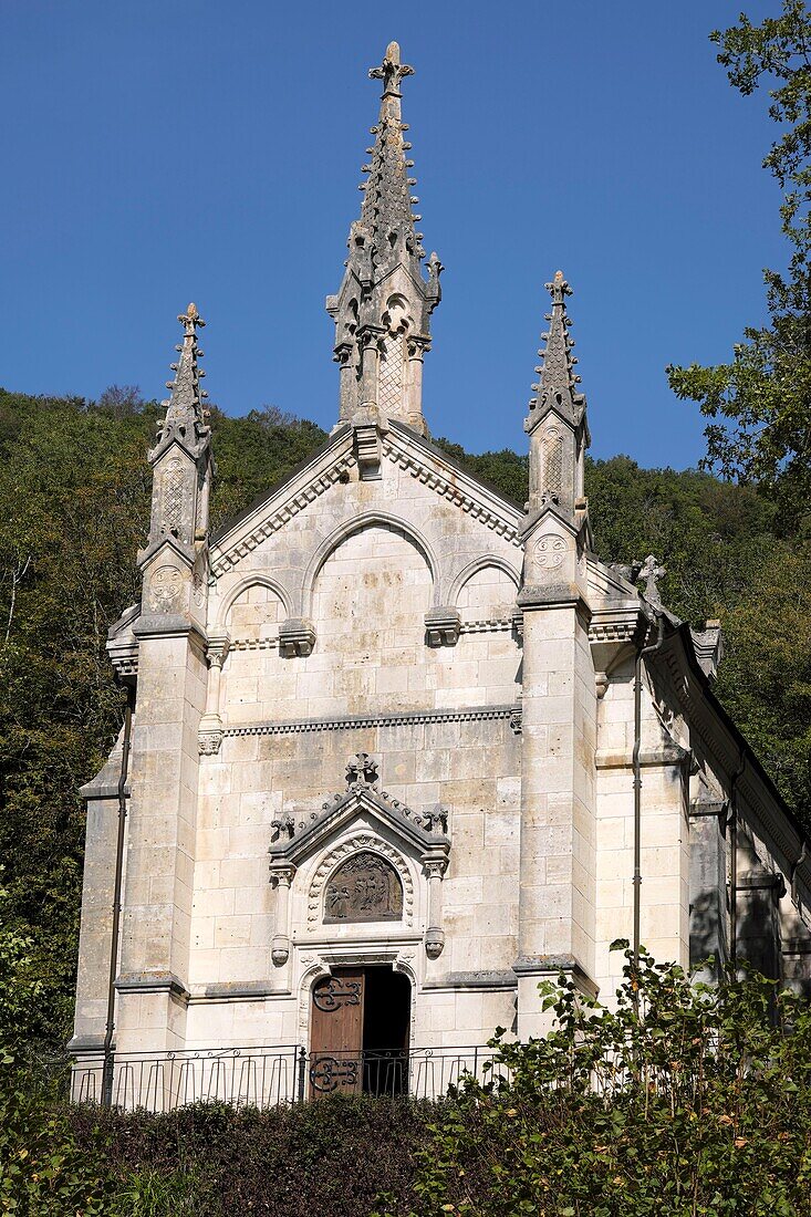 Frankreich, Doubs, Scey Maisieres, Kapelle Notre Dame du Chene aus dem Jahr 1803