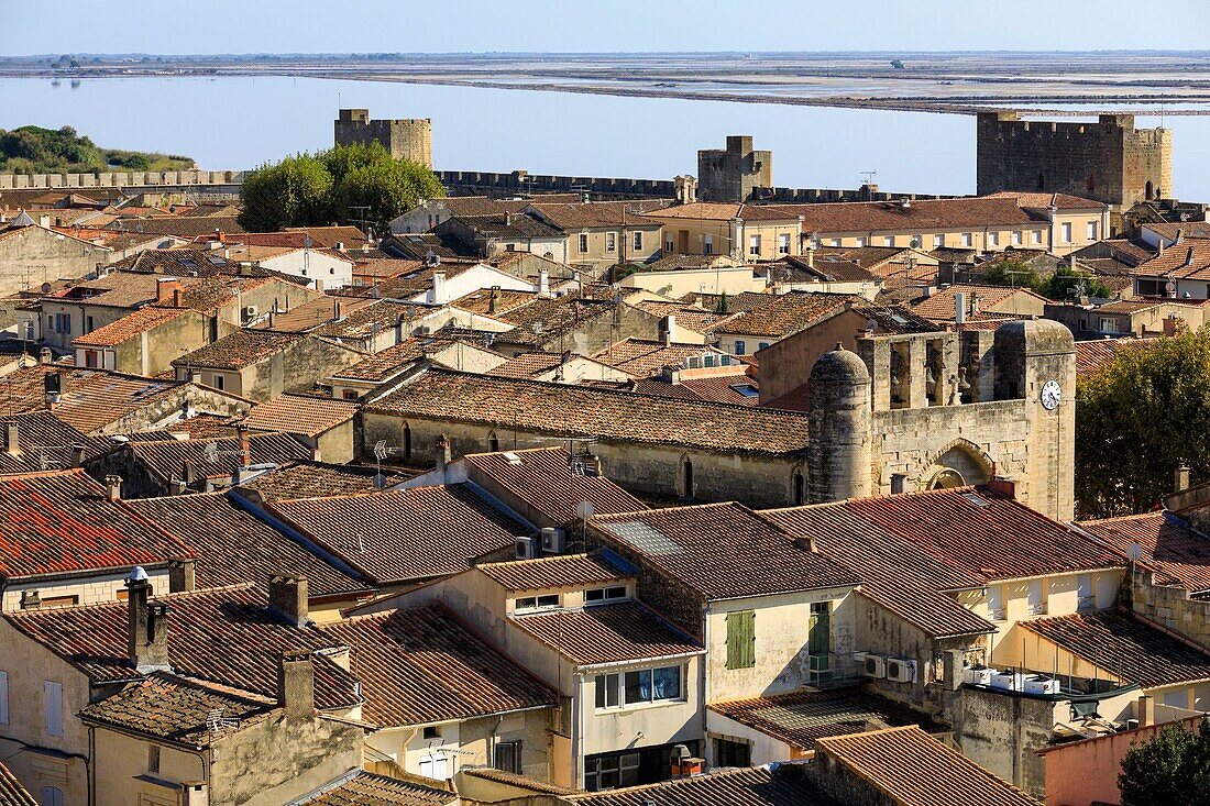 France, Gard, Regional Natural Park of Camargue, Aigues Mortes, The Ramparts