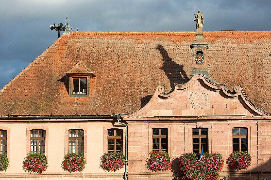 France, Haut Rhin, Route des Vins d'Alsace, Bergheim, the 1767 town hall