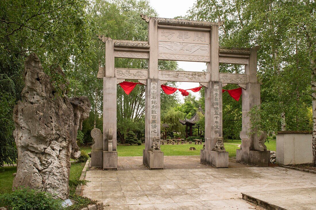 Frankreich, Yvelines, Saint Remy l'Honore, Yili-Garten, erster chinesischer Garten in Frankreich