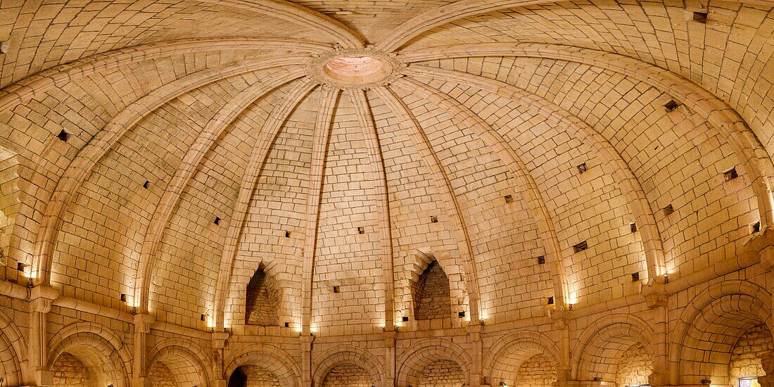 France, Alpes de Haute Provence, Simiane la Rotonde, the Rotonde of 12th century, the Roman dome of nearly 10m in height