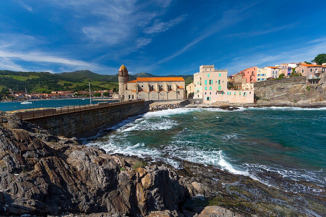 Frankreich, Östliche Pyrenäen, Collioure, Kirche Unserer Lieben Frau von den Engeln