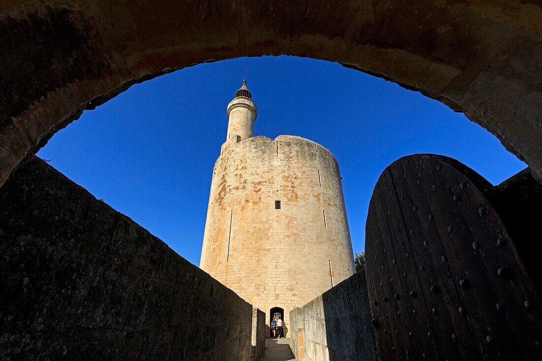 France, Gard, Regional Natural Park of Camargue, Aigues Mortes, the Tower of Constance
