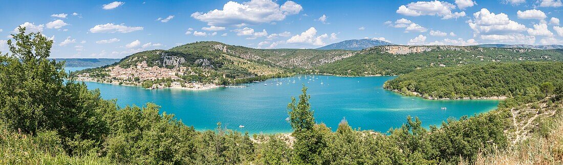 France, Var, Verdon Regional Nature Park, Bauduen and Lake Sainte Croix