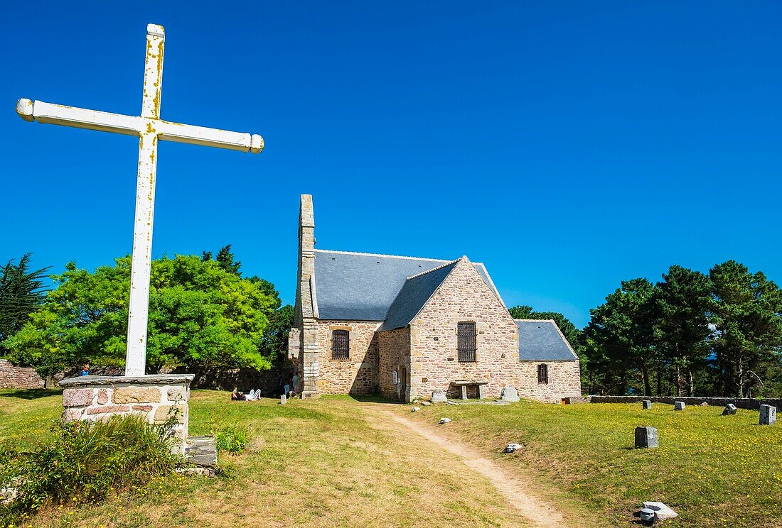 France, Cotes d'Armor, Frehel, former Pleherel church, or Vieux-Bourg church