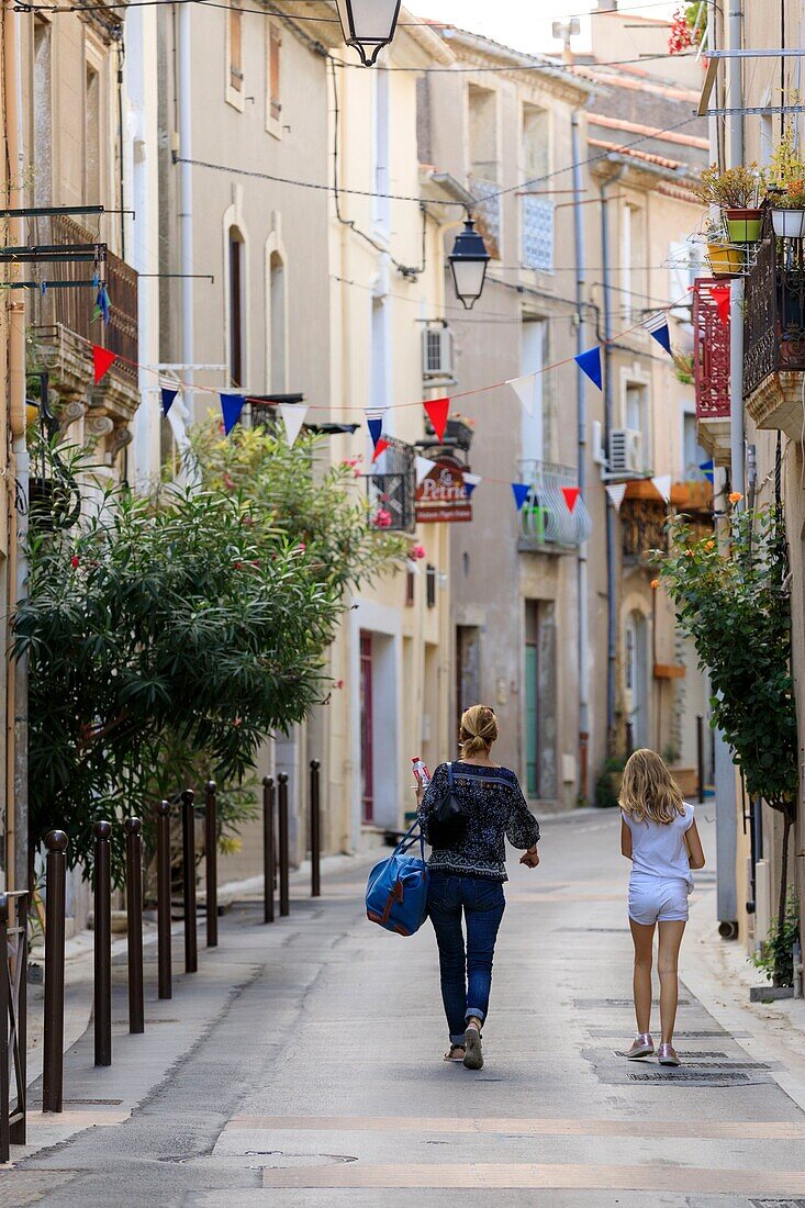 France, Herault, Sete, neighborhood Pointe Courte, Etang de Thau