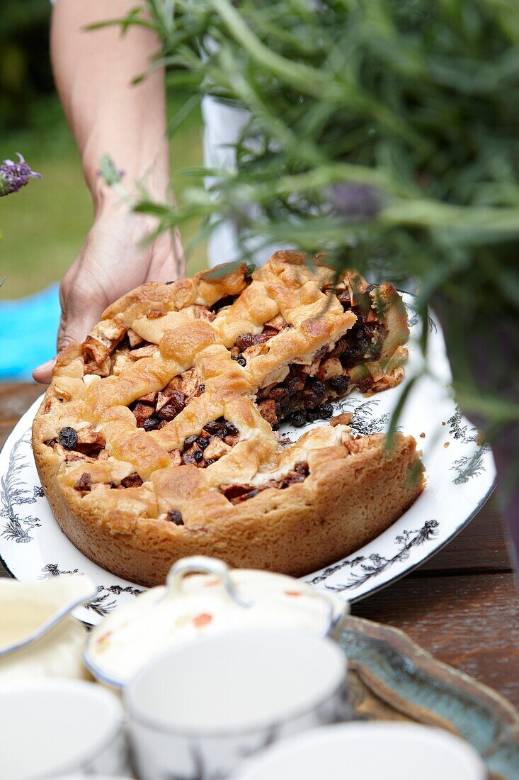 Freshly baked apple pie