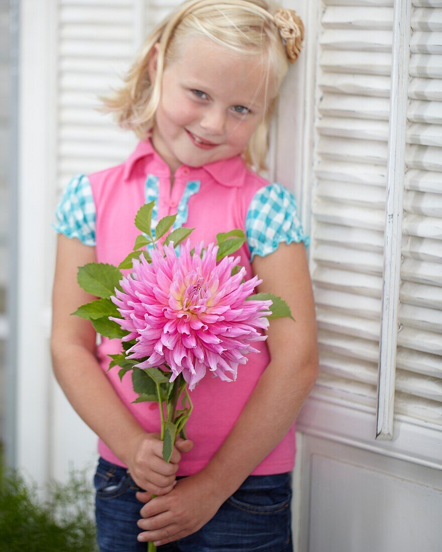 Child with Dahlia