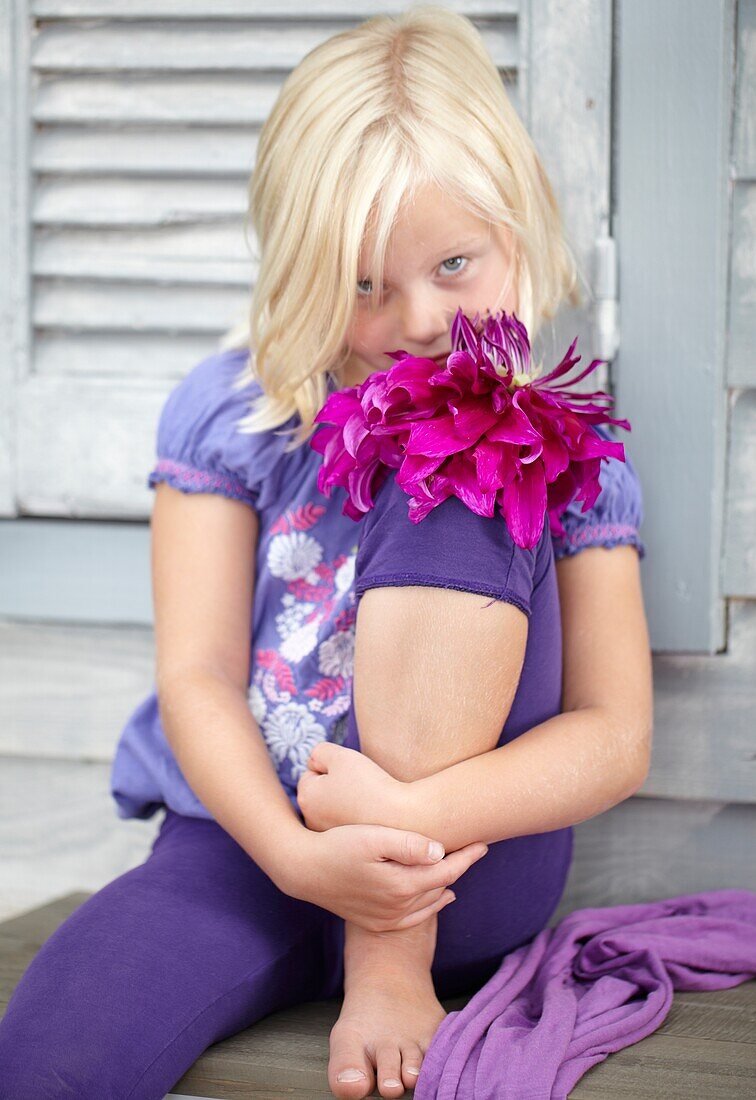 Child with Dahlia