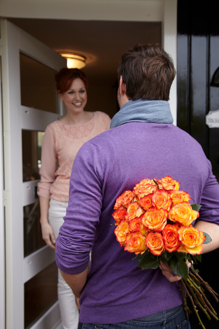 Man delivers flowers