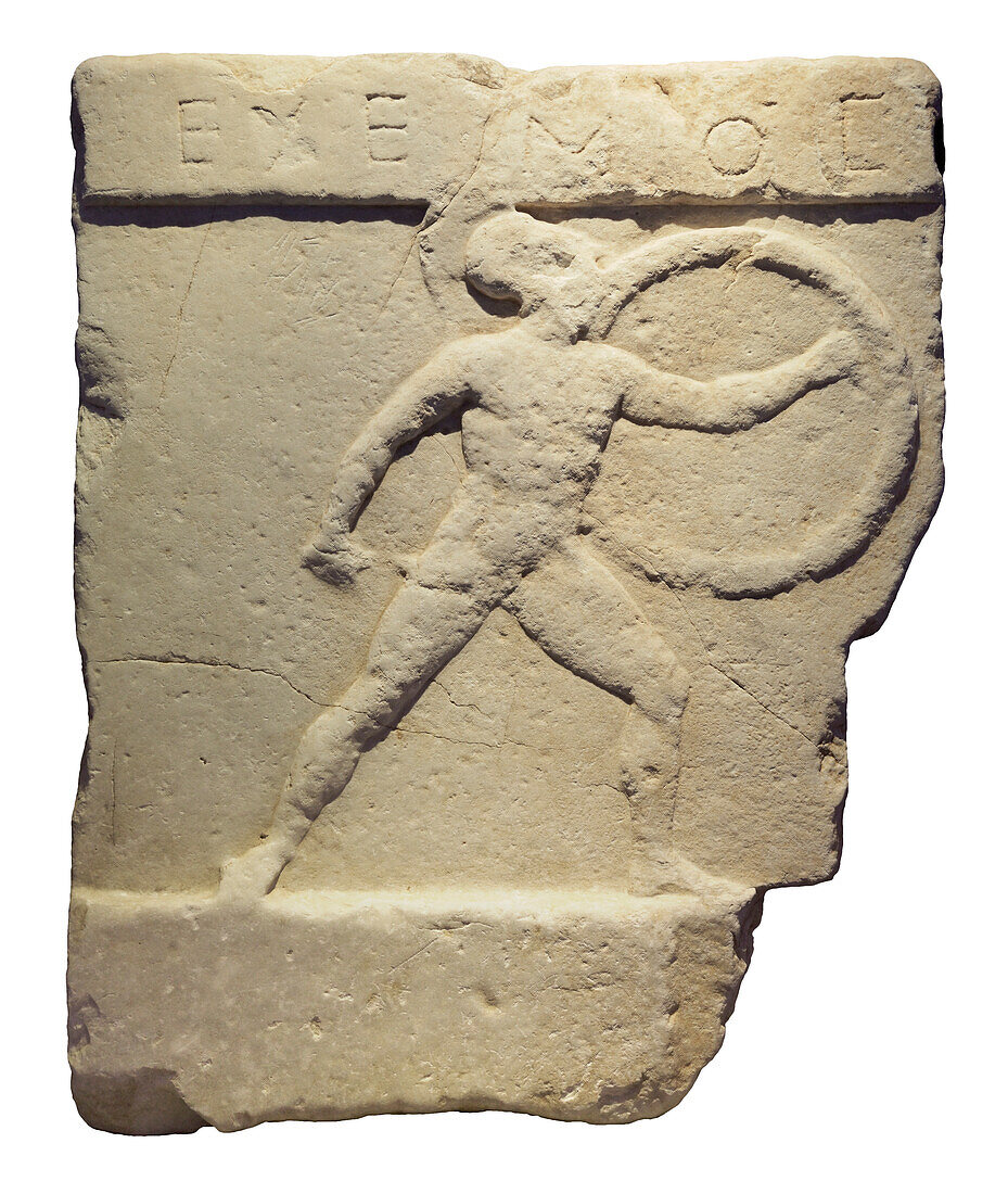 Greek temple metope fragment.