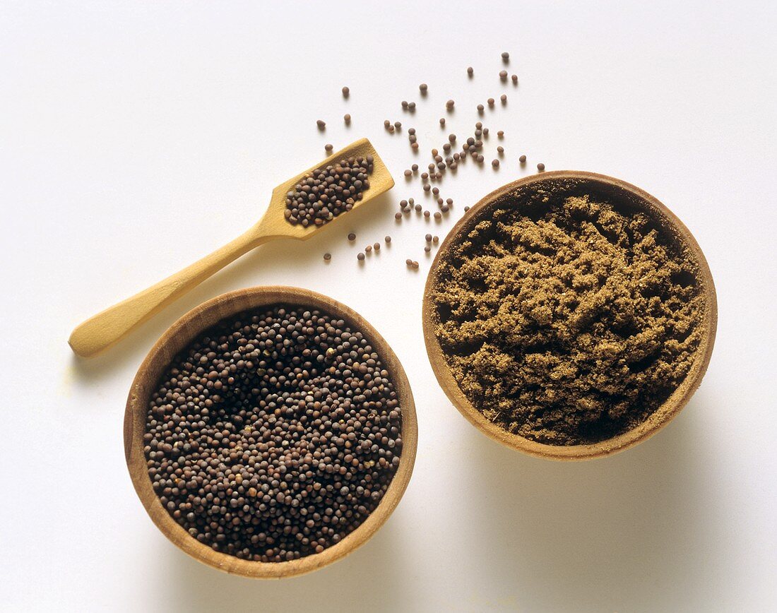 Mustard seeds and Garam Masala (spice mixture)