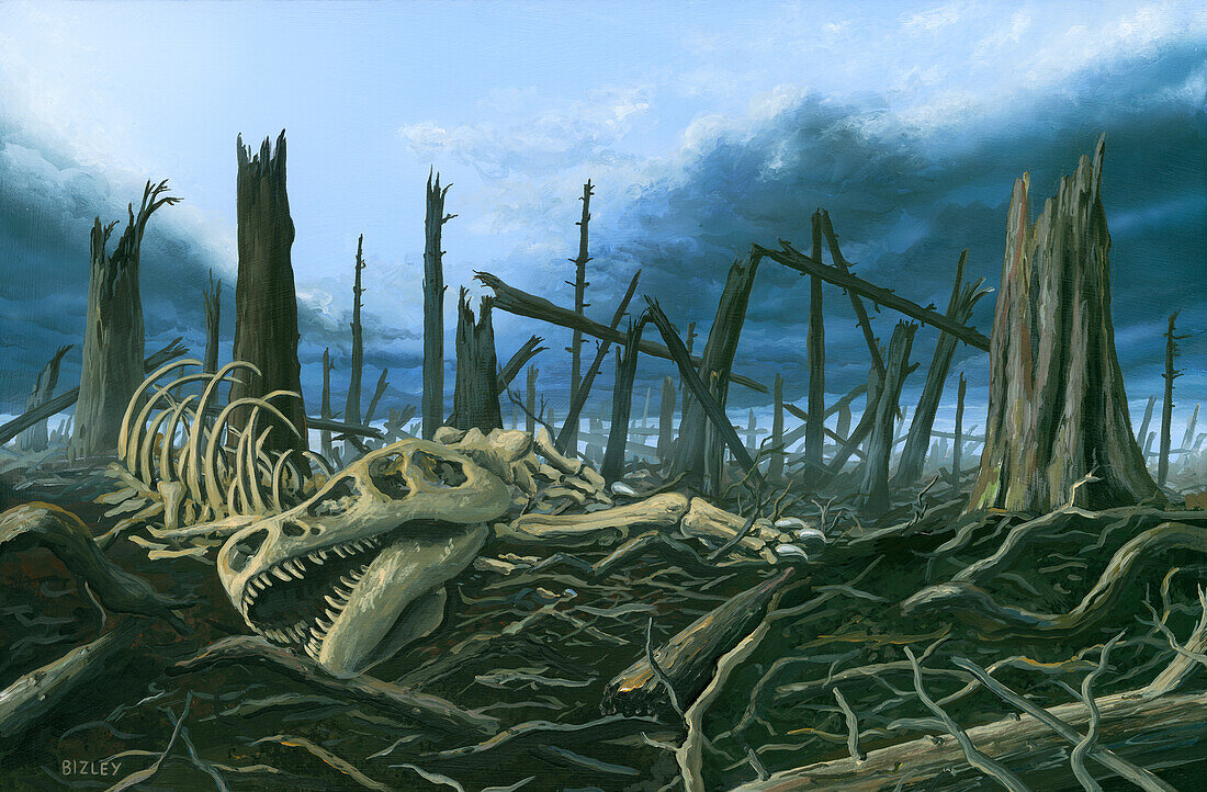End of the Cretaceous, illustration
