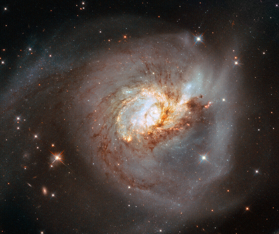 Peculiar galaxy NGC 3256, HST image