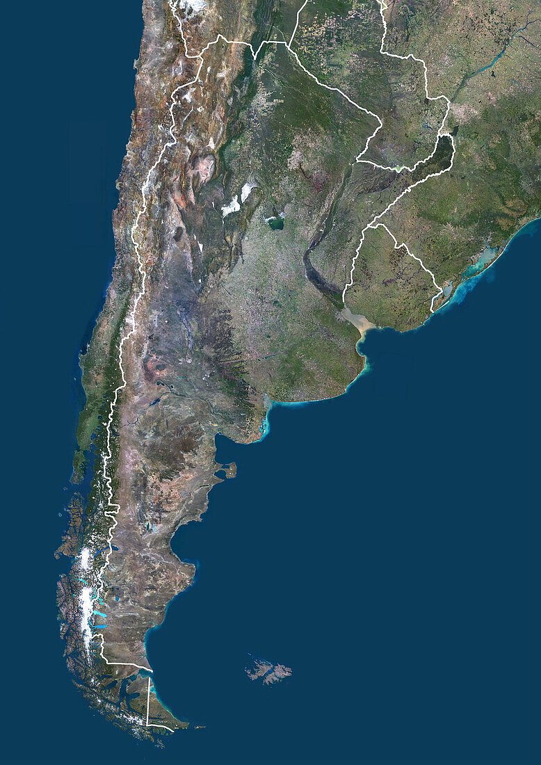 Argentina, satellite image